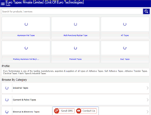 Tablet Screenshot of eurotapes.com